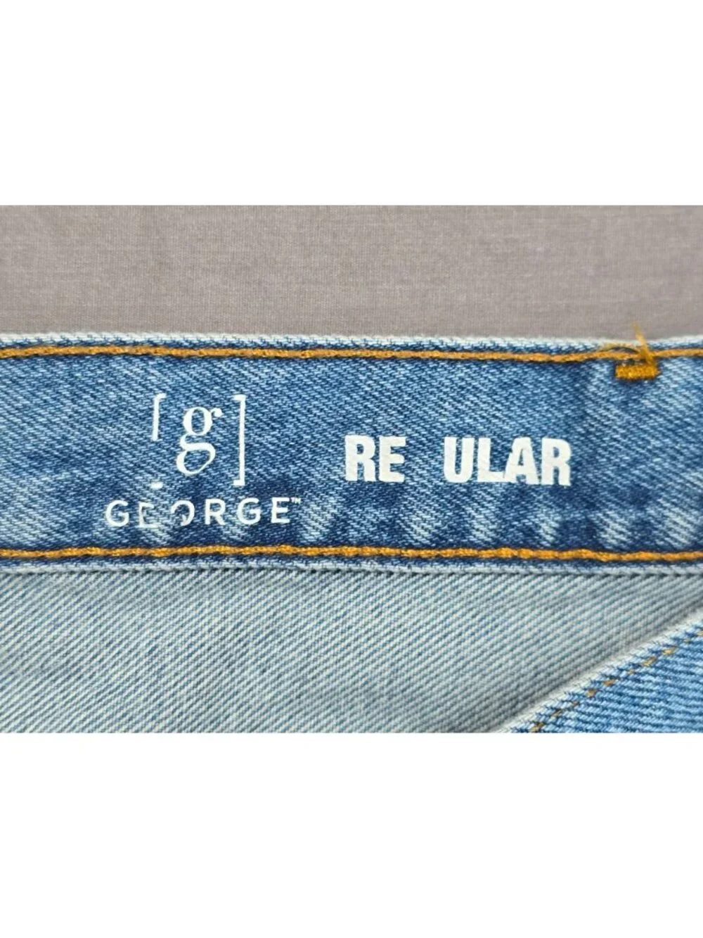 George Regular Fit Blue Denim Jeans 44X32 100% Cotton Medium Wash TWO PAIRS